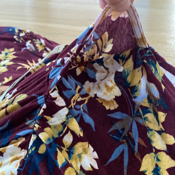 NWOT Jessica Simpson M Maternity Floral Maxi Dress long sleeve - Picture 7 of 9